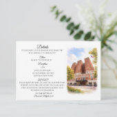 Buffalo Statler Details Invitation Insert Informatiekaartje (Staand voorkant)