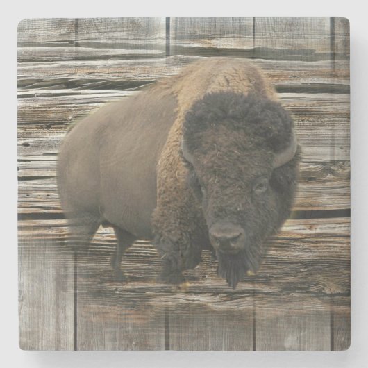 Buffalo Stenen Onderzetter (Voorkant)