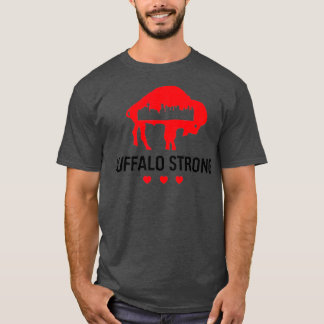 Buffalo sterke riem voor Buffalo amerikaanse vlag T-shirt