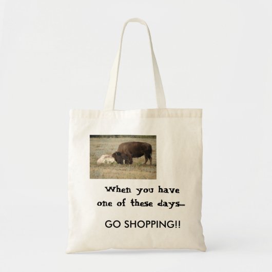 Buffalo stijl slechte dag........ tote bag (Voorkant)