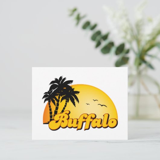 Buffalo Sun Briefkaart (Staand voorkant)