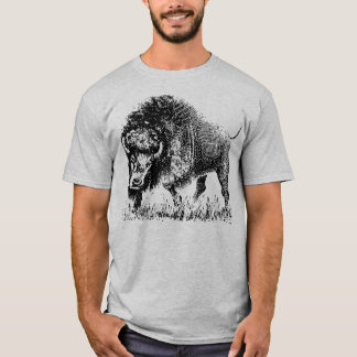 Buffalo T-Shirt, grijs man T-shirt