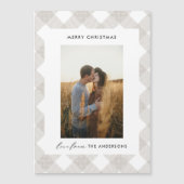 Buffalo tartan modern natuurlijk 1 foto Kerstmis H (Voorkant)