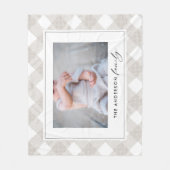 Buffalo tartan moderne natuurfoto Kerstmis Fleece Deken (Voorkant)