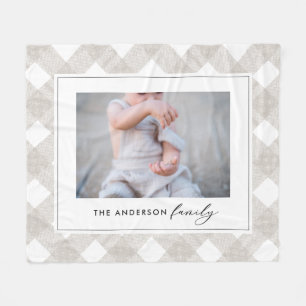 Buffalo tartan moderne natuurfoto Kerstmis Fleece Deken