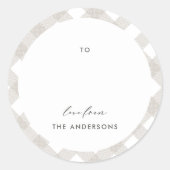 Buffalo tartan moderne natuurfoto Kerstmis Ronde Sticker (Voorkant)