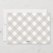 Buffalo tartan moderne natuurlijke 1 foto-Thanksgi Feestdagenkaart (Achterkant)