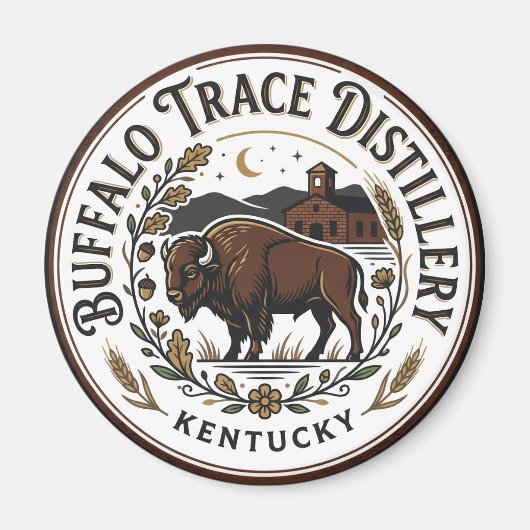 Buffalo Trace Distillery Kentucky Magneet (Voorkant)