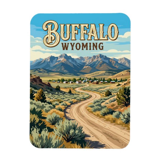 Buffalo USA Magneet (Verticaal)