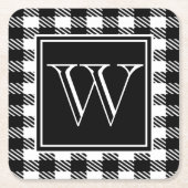 Buffalo Uw kleur en monogram afspelen Kartonnen Onderzetters (Voorkant)