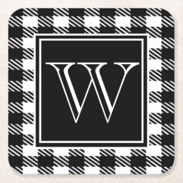 Buffalo Uw kleur en monogram afspelen Kartonnen Onderzetters