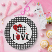 Buffalo Valentijnse  Love Papieren Bordje (Feest)