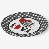 Buffalo Valentijnse  Love Papieren Bordje (Gekanteld)