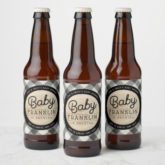 Buffalo van het Baby shower van de hefboom Bier Etiket (Flessen)