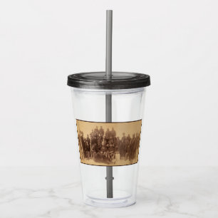 Buffalo Warriors: Amerikaanse zwarte cavalerie Acryl Drinkbeker