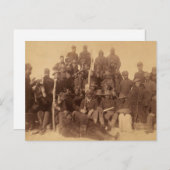 Buffalo Warriors: Amerikaanse zwarte cavalerie Briefkaart (Voorkant / Achterkant)