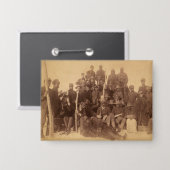 Buffalo Warriors: Amerikaanse zwarte cavalerie Button (Voorkant / Achterkant)