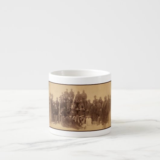 Buffalo Warriors: Amerikaanse zwarte cavalerie Espresso Kop (Voorkant)