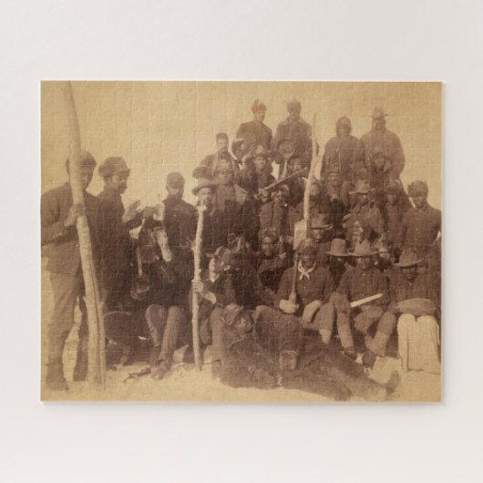 Buffalo Warriors: Amerikaanse zwarte cavalerie Legpuzzel (Horizontaal)