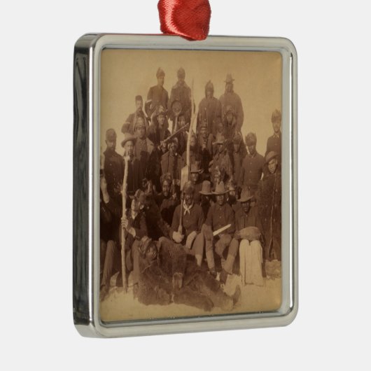 Buffalo Warriors: Amerikaanse zwarte cavalerie Metalen Ornament (Rechts)