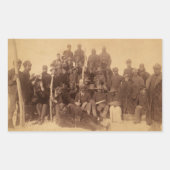 Buffalo Warriors: Amerikaanse zwarte cavalerie Rechthoekige Sticker (Voorkant)