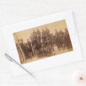 Buffalo Warriors: Amerikaanse zwarte cavalerie Rechthoekige Sticker (Envelop)