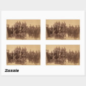 Buffalo Warriors: Amerikaanse zwarte cavalerie Rechthoekige Sticker (Vel)