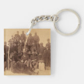 Buffalo Warriors: Amerikaanse zwarte cavalerie Sleutelhanger (Achterkant)