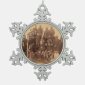 Buffalo Warriors: Amerikaanse zwarte cavalerie Tin Sneeuwvlok Ornament (Voorkant)