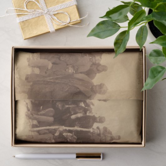 Buffalo Warriors: Amerikaanse zwarte cavalerie Tissuepapier (Geschenk)