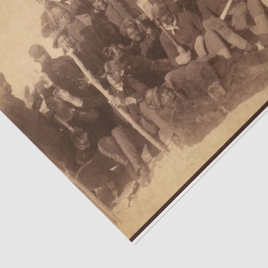 Buffalo Warriors: Amerikaanse zwarte cavalerie Tissuepapier (Detail)