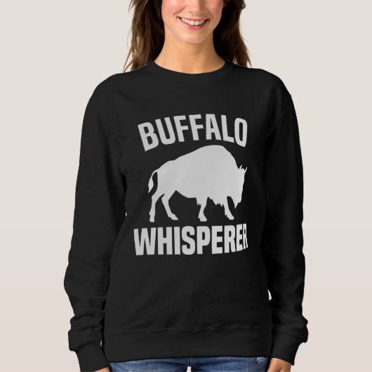 Buffalo Whisperer  American Bison Buffalo Wisent   Trui (Voorkant)
