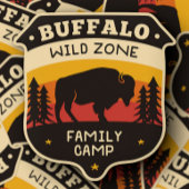 Buffalo Wilde Zone Camping | Afgesneden Sticker