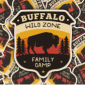 Buffalo Wilde Zone Camping | Afgesneden Sticker