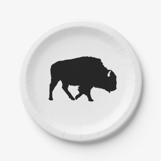 Buffalo Wilderness Camper Paper Borden Papieren Bordje (Voorkant)