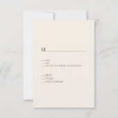 Buffalo Wildflower bruiloft RSVP Kaartje (Achterkant)