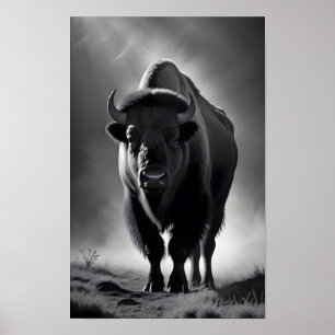 Buffalo Wildlife Majestic Natuur Life Wallpaper Poster