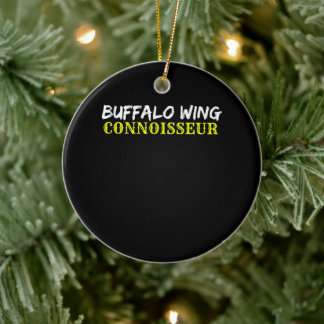 Buffalo Wing Obsessed Addict BBQ Chicken Wing Bask Keramisch Ornament