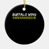 Buffalo Wing Obsessed Addict BBQ Chicken Wing Bask Keramisch Ornament (Voorkant)