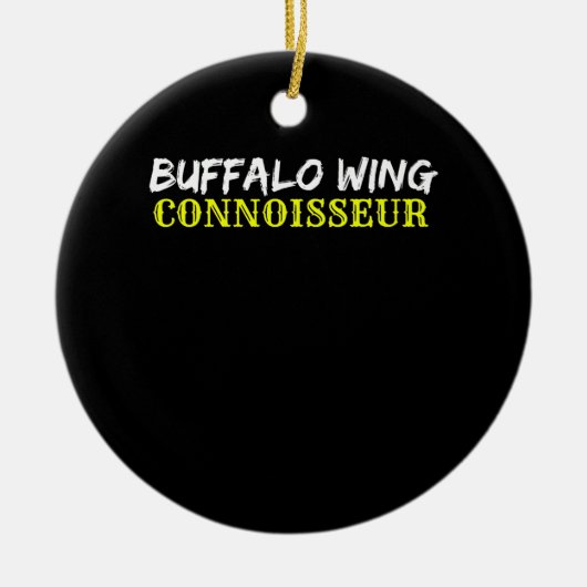 Buffalo Wing Obsessed Addict BBQ Chicken Wing Bask Keramisch Ornament (Voorkant)