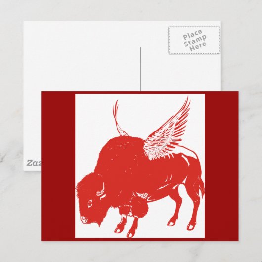 Buffalo Wings Briefkaart (Voorkant / Achterkant)