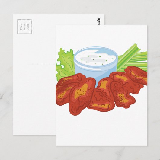 Buffalo Wings Briefkaart (Voorkant / Achterkant)