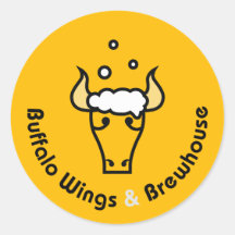 Buffalo Wings en Brewhouse Officiële Stickers