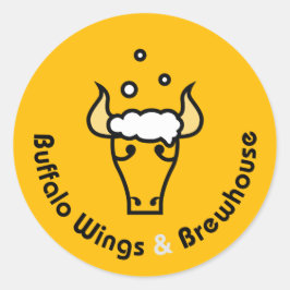 Buffalo Wings en Brewhouse Officiële Stickers