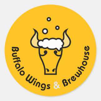Buffalo Wings en Brewhouse Officiële Stickers