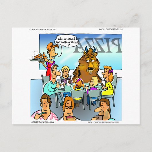 Buffalo Wings Grappige Kaarten T-shirts & Cadeaus (Voorkant)