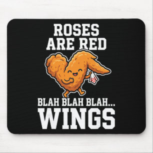 Buffalo Wings Kip Rozen Zijn Rood Grappige Dag Vle Muismat