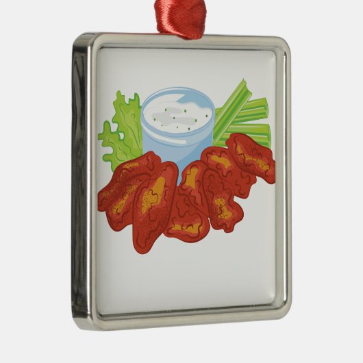 Buffalo Wings Metalen Ornament (Rechts)
