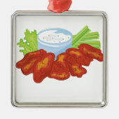 Buffalo Wings Metalen Ornament (Voorkant)