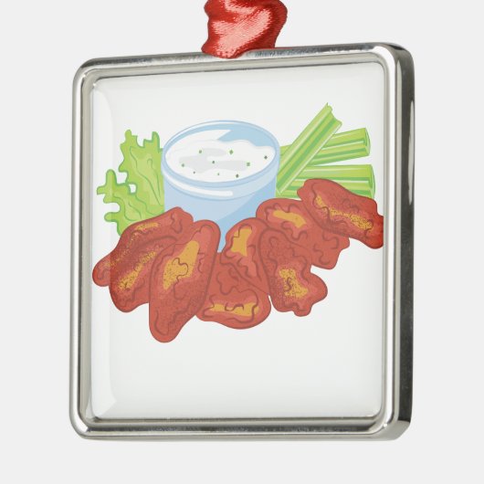 Buffalo Wings Metalen Ornament (Links)